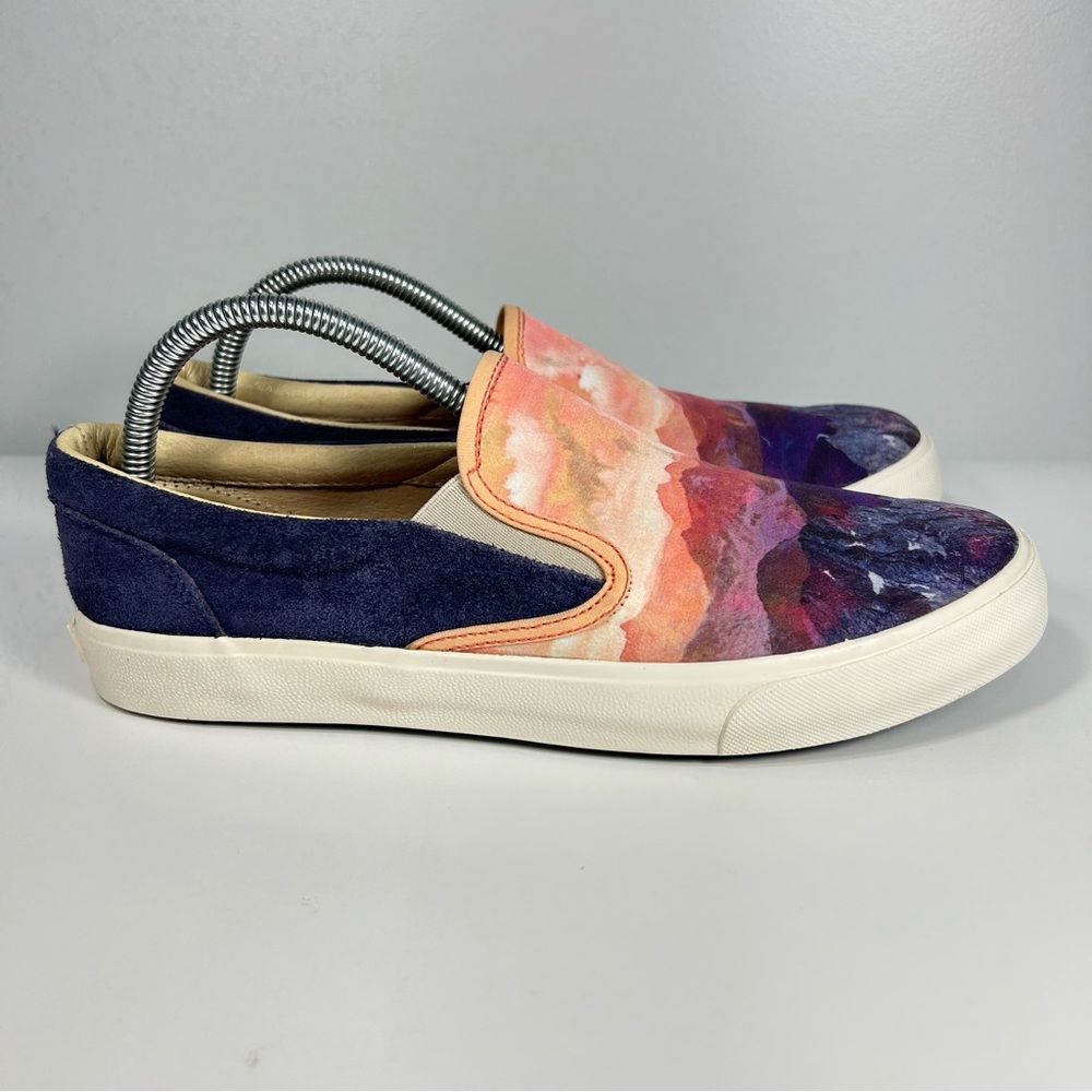 Inkkas Slip On Graphic Mountains Outdoors Trek Sneakers Shoes; Women's Size 10